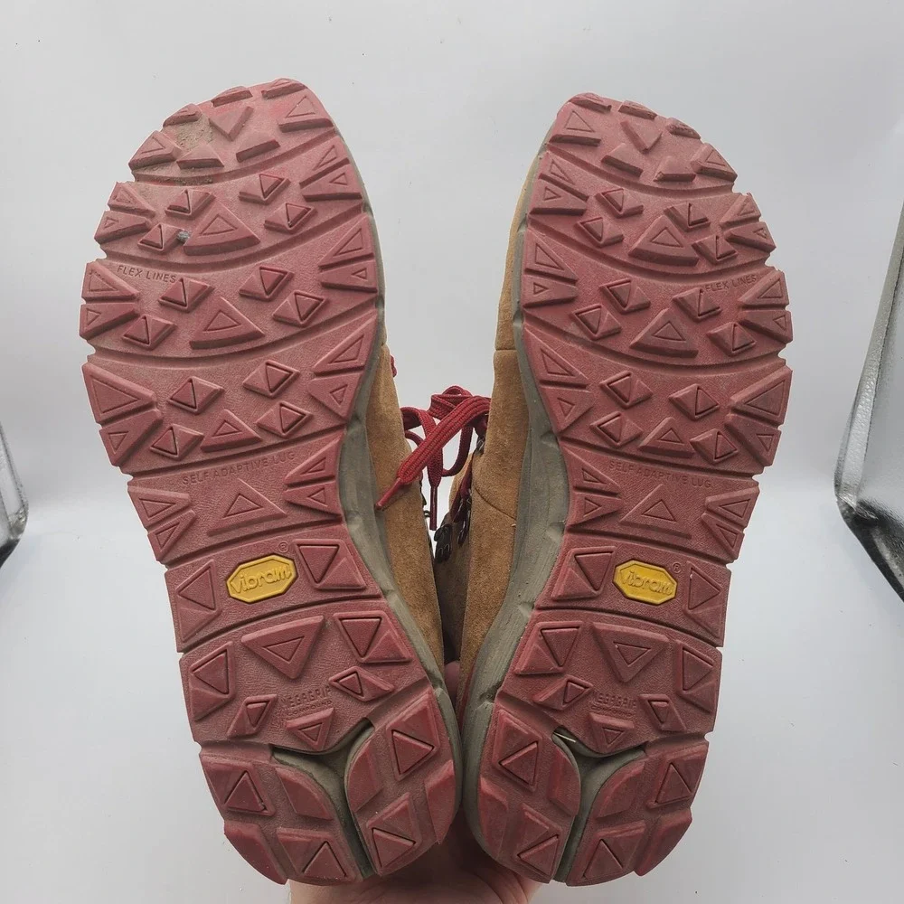 Danner Brown Suede Hiking Boots with Red Laces